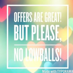 No lowball offers, please!